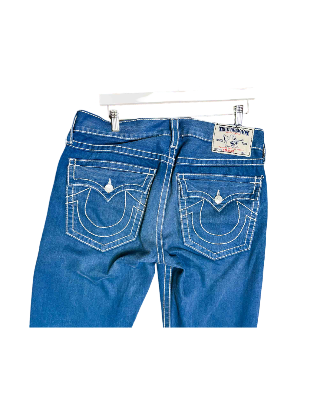 Size 34 | True Religion Blue Contrast Stitch Jeans