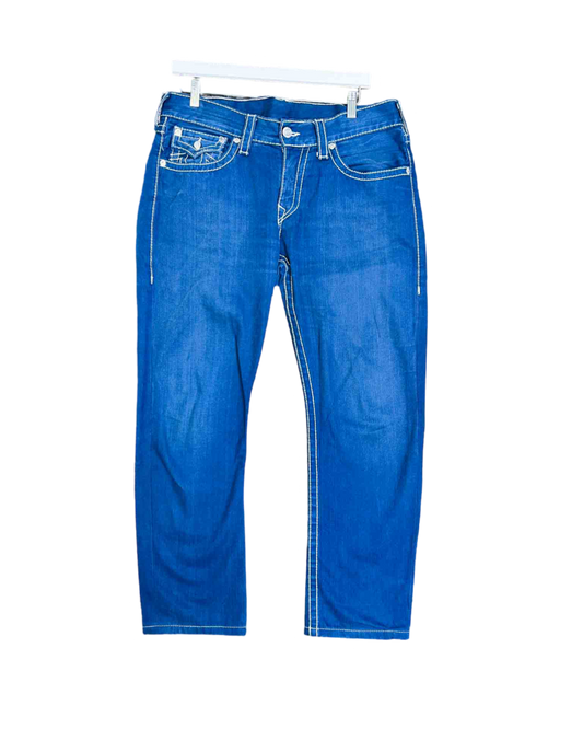 Size 34 | True Religion Blue Contrast Stitch Jeans