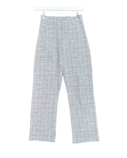 Size S | FME Apparel Grey and Black Check Pants