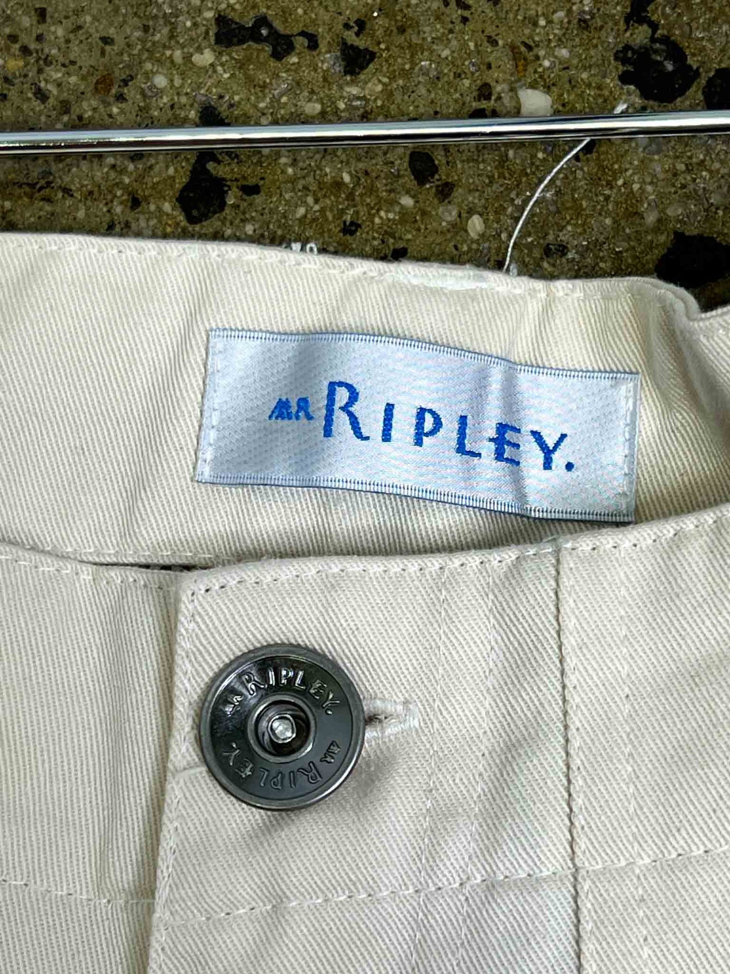 Size 32 | Mr Ripley Cream Tapered Pants