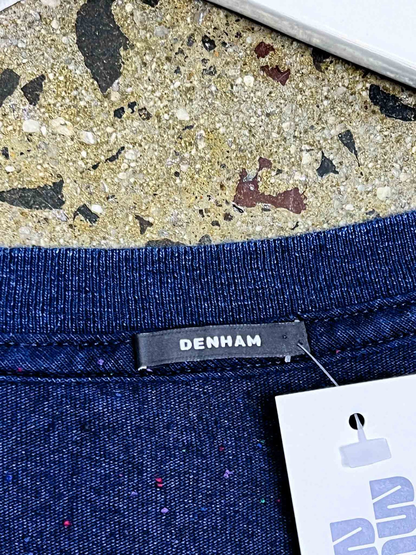 Size XXL | Denham Navy Speckle T-shirt