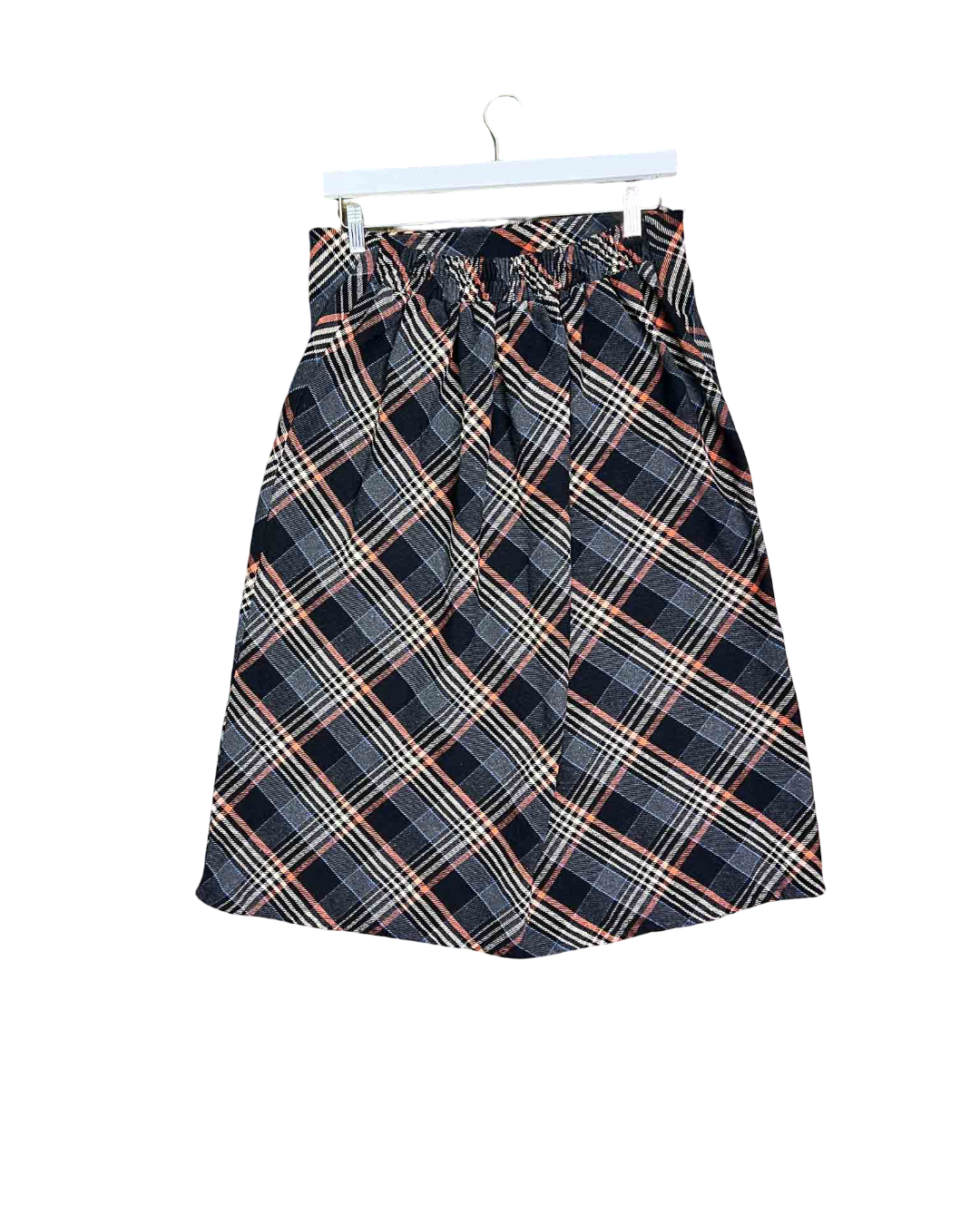 Size L | Glu Tartan Midi Skirt