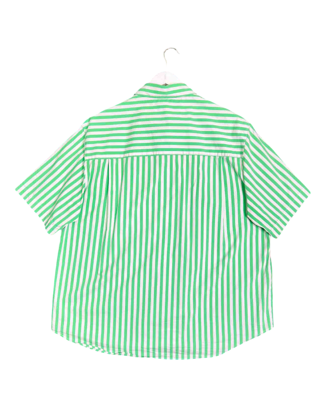 Size L | Blanca Striped Green Shirt