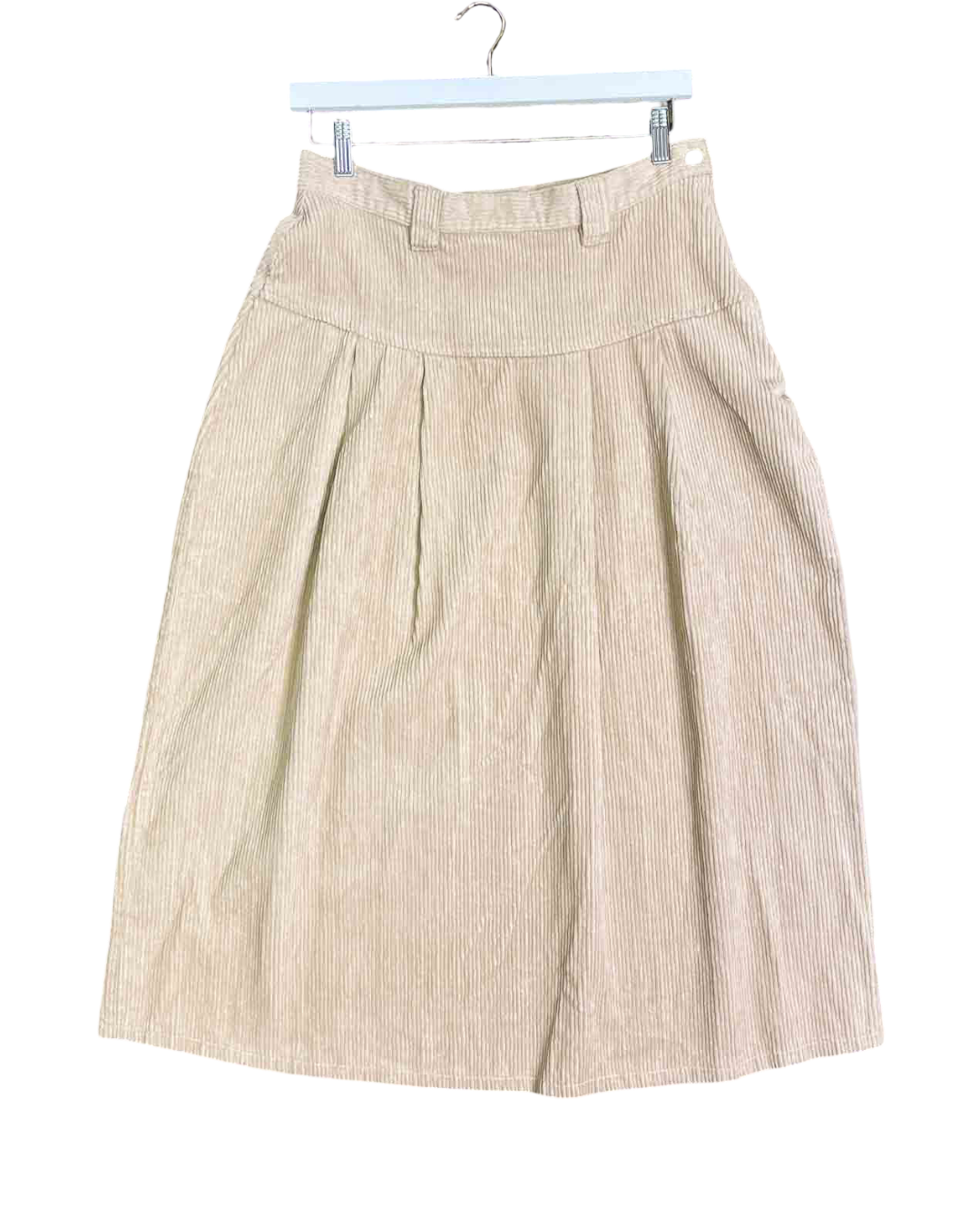 Size 16 | Biscote Corduroy Pleated Midi Skirt