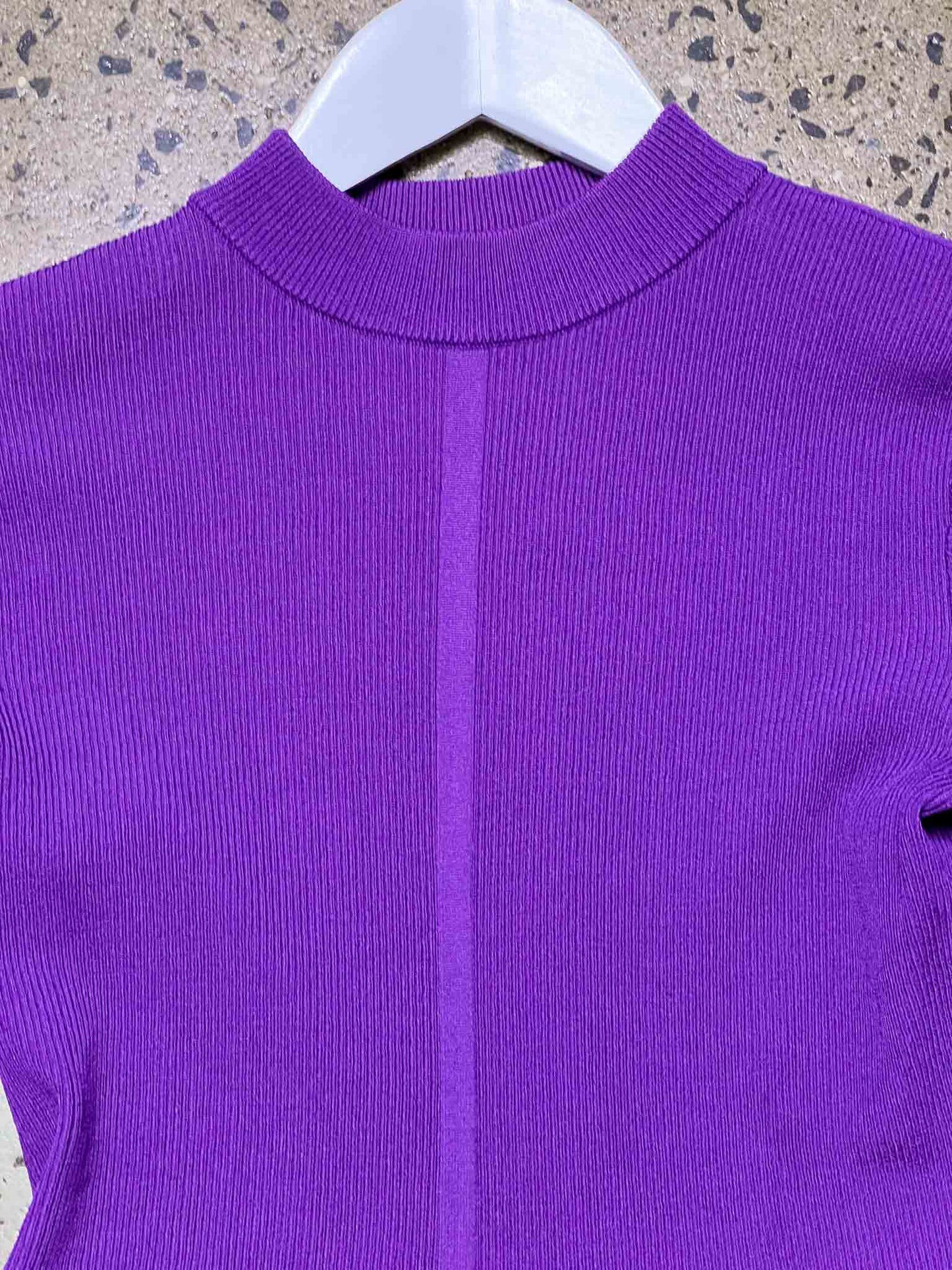 Size S | Kloke Ribbed High Neck Top