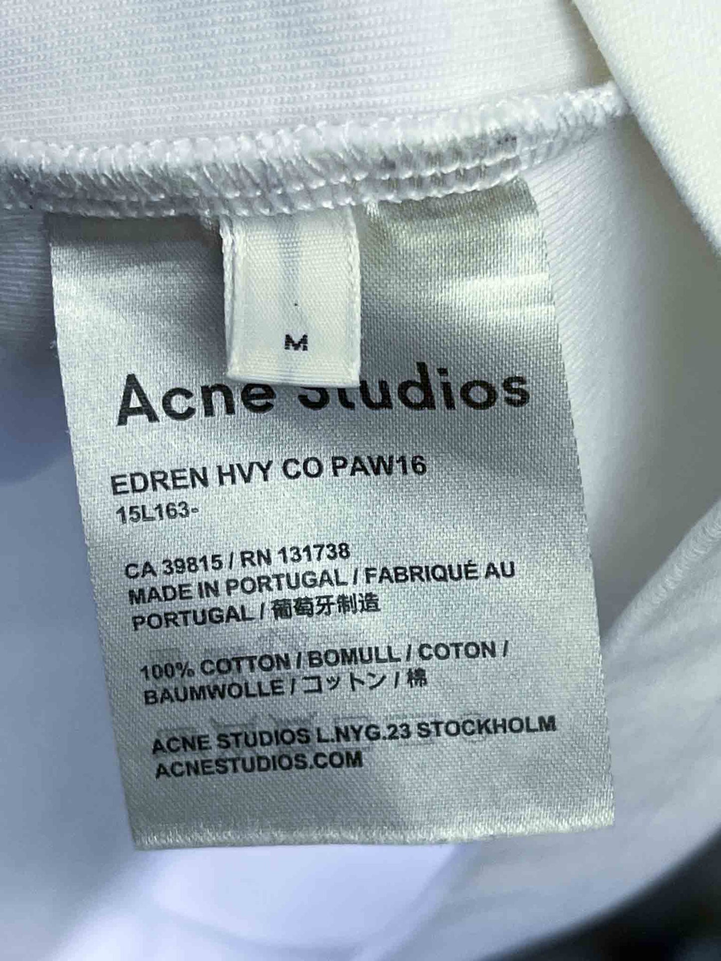Size M | Acne Studios Baby Tee
