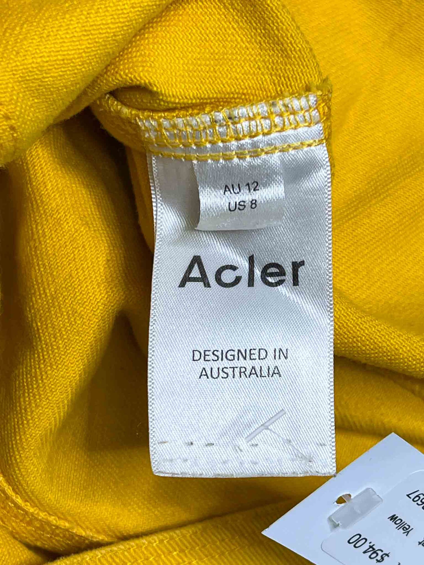 Size 12 | Acler Denim Mini Button Detail Skirt