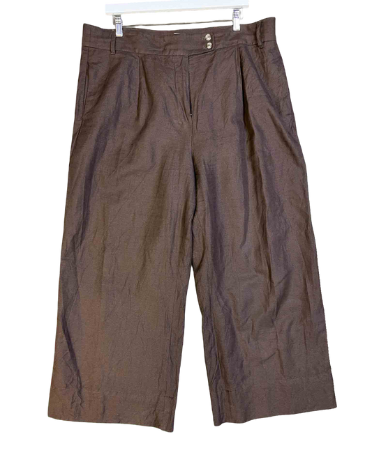 Size 18 | Commonry Brown Linen Pants