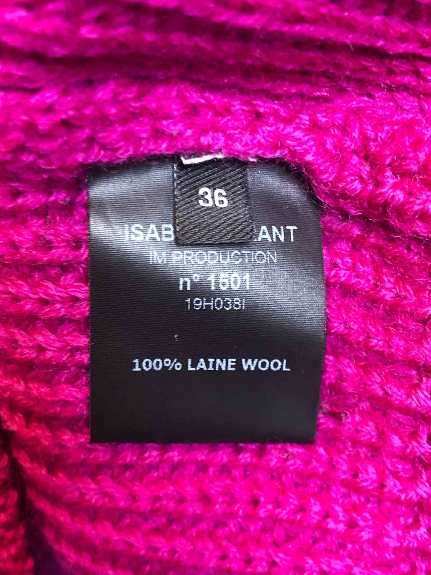 Size 36 (8) | Isabel Marant 1/4 Zip Wool Knit Jumper