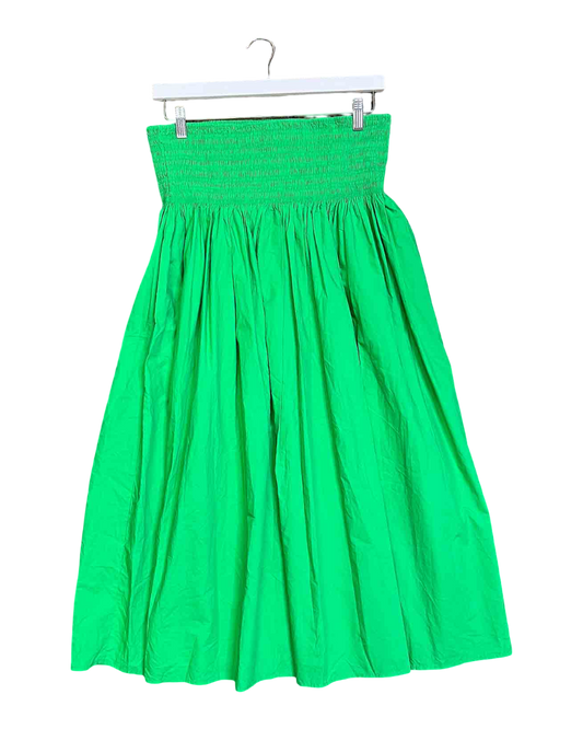 Size L | COS Green Midi Skirt