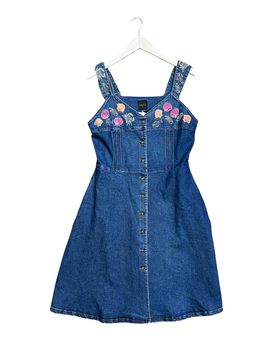 Size 10 | Kip & Co Denim Midi Dress