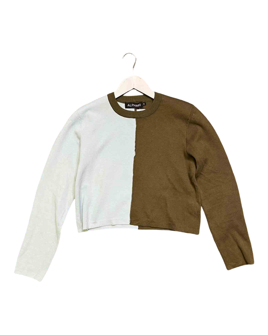 Size M | Alpha60 Two-Tone Knit Jumper