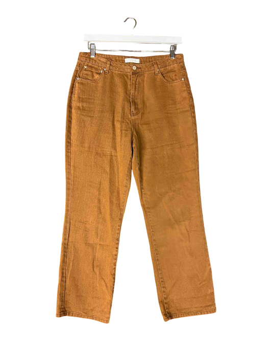 Size L | Nude Lucy Straight Leg Brown Jeans