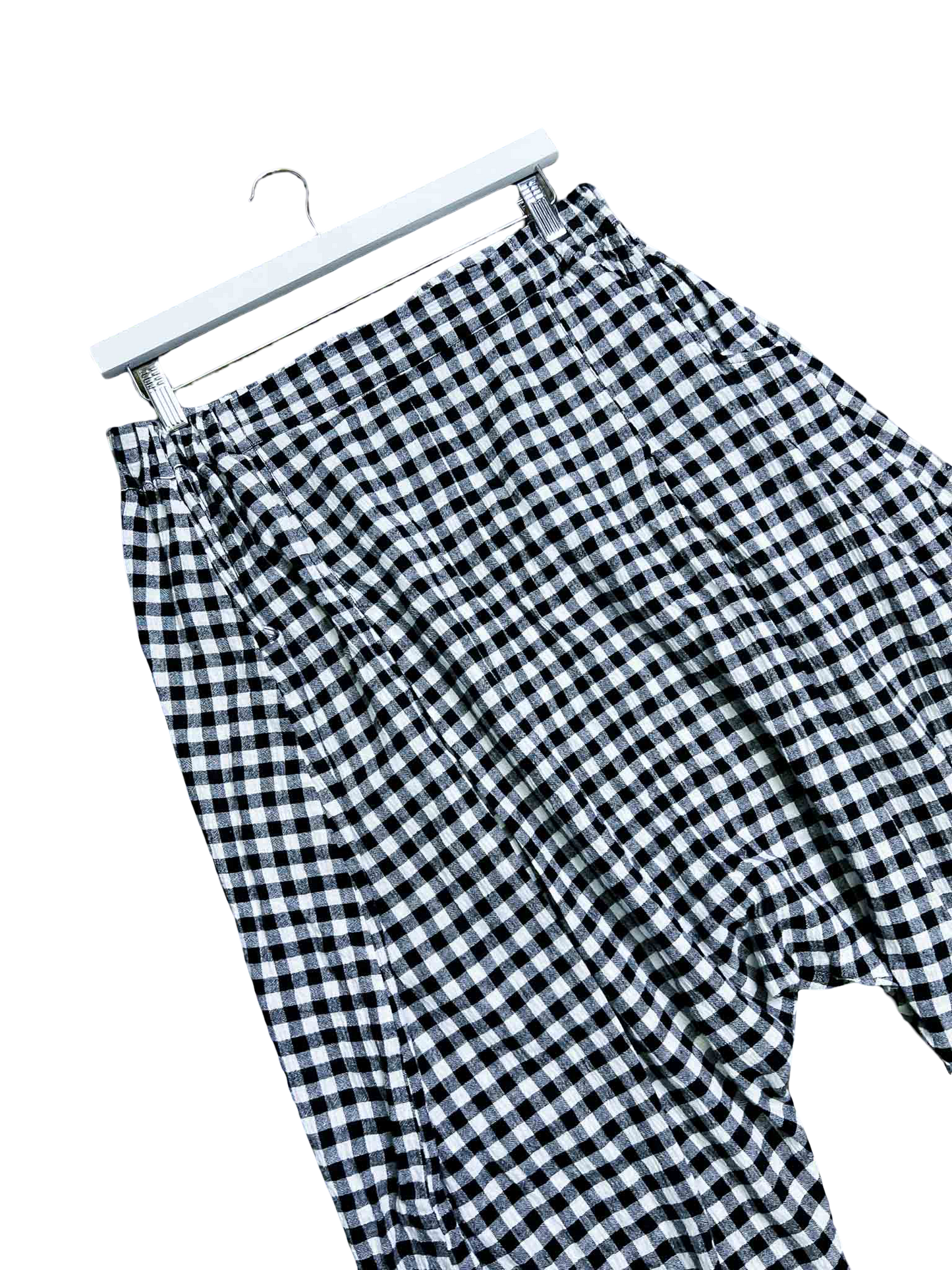 Size L | Dogstar Gingham Drop Crotch Pants