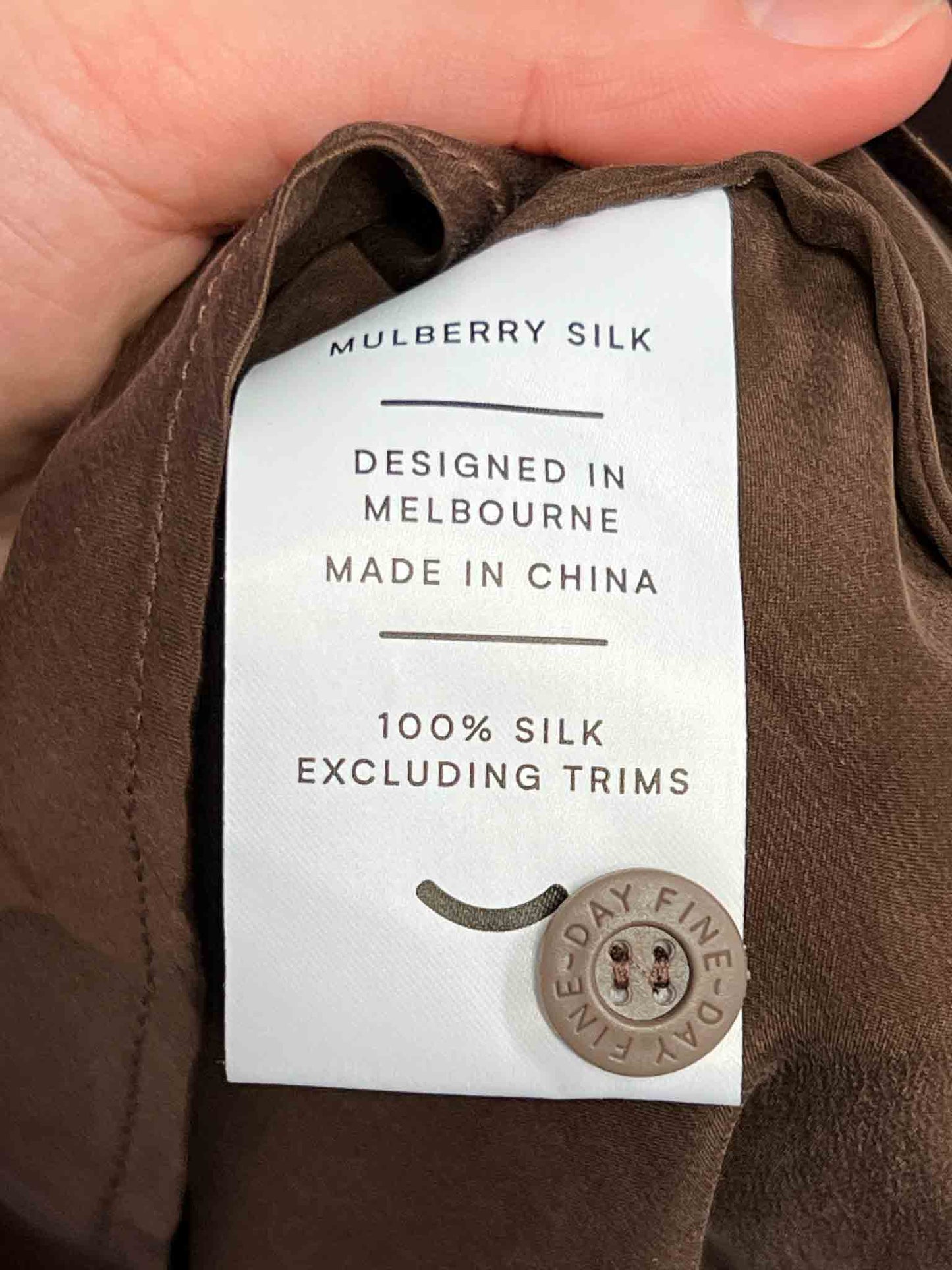 Size XL | Fine Day Silk Shirt