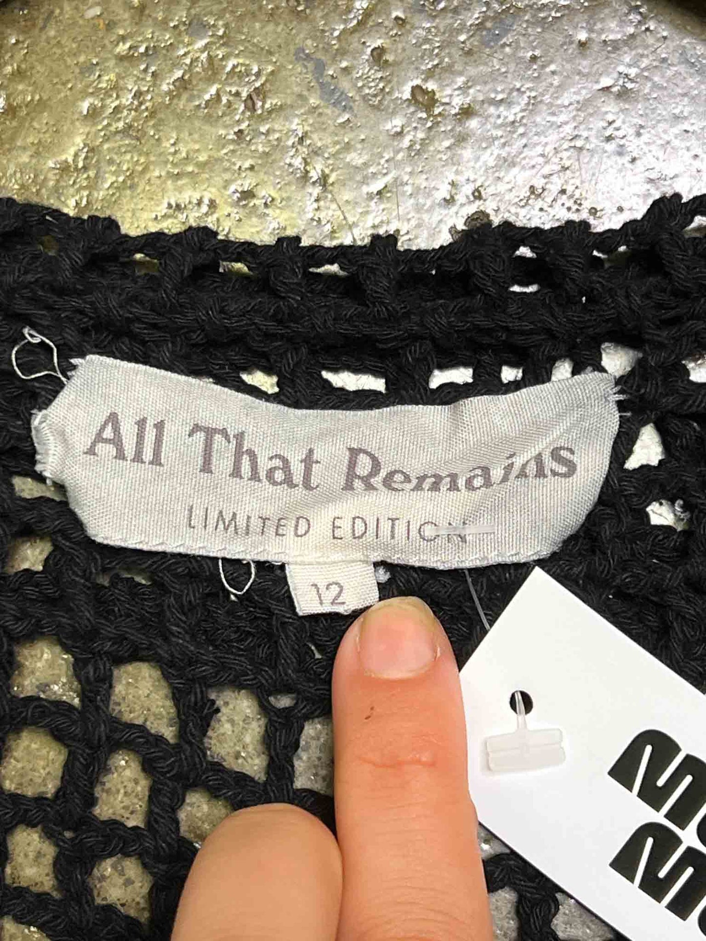 Size 12 | All That Remains Netted Crochet Cardigan
