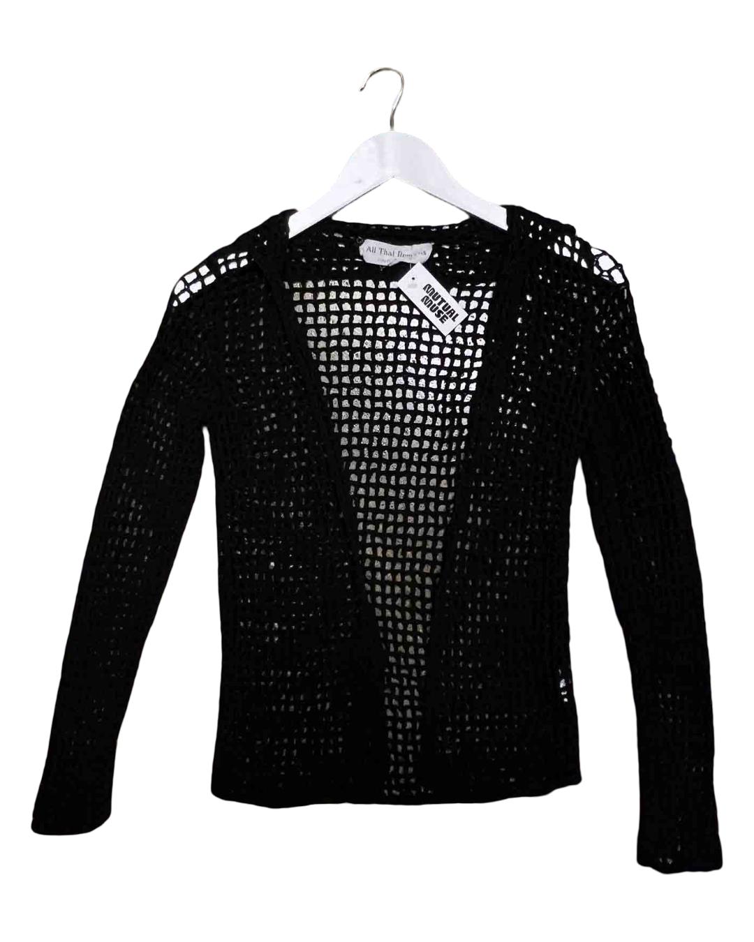 Size 12 | All That Remains Netted Crochet Cardigan