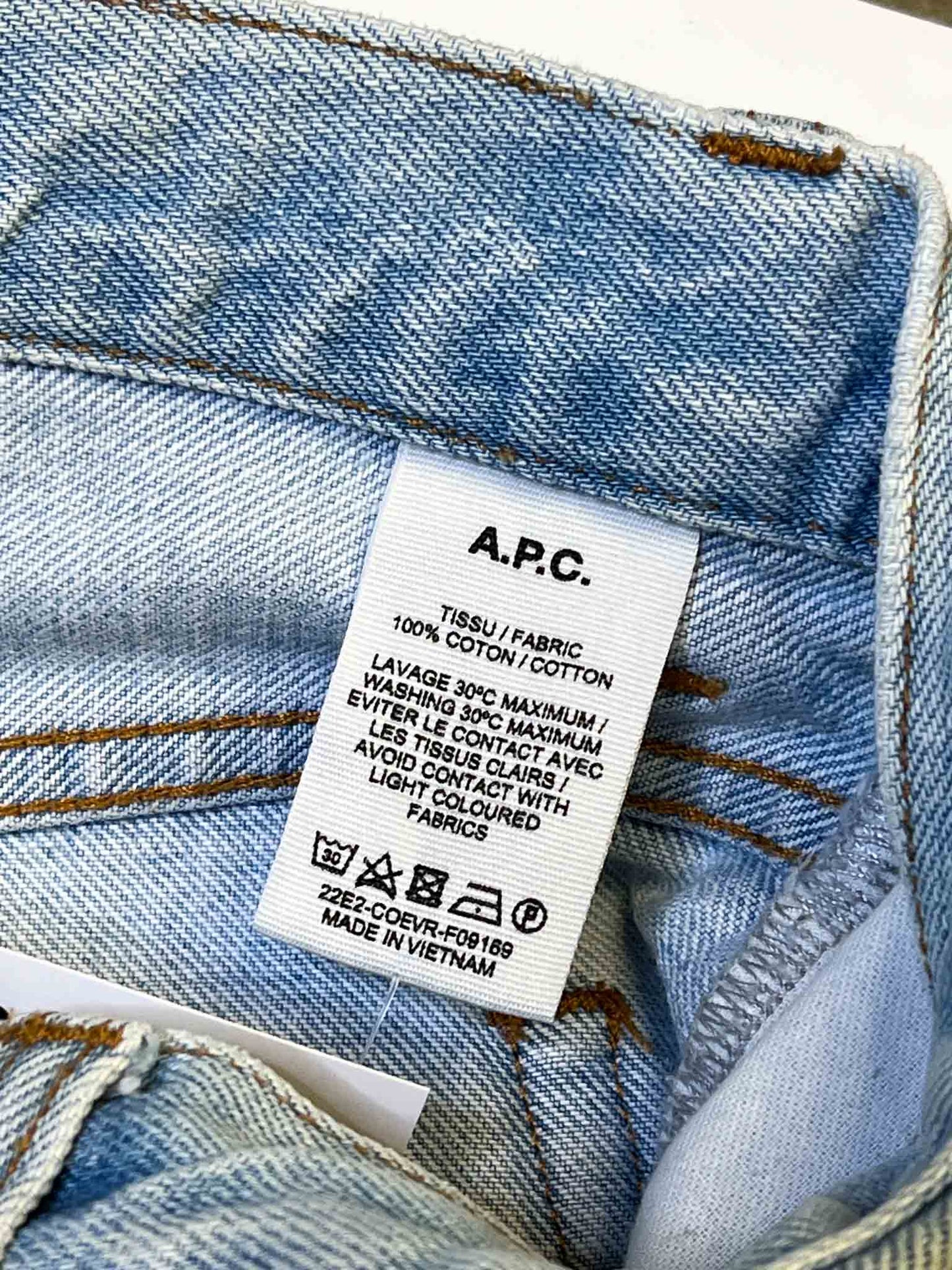 Size 34 | A.P.C. Lightwash Jeans