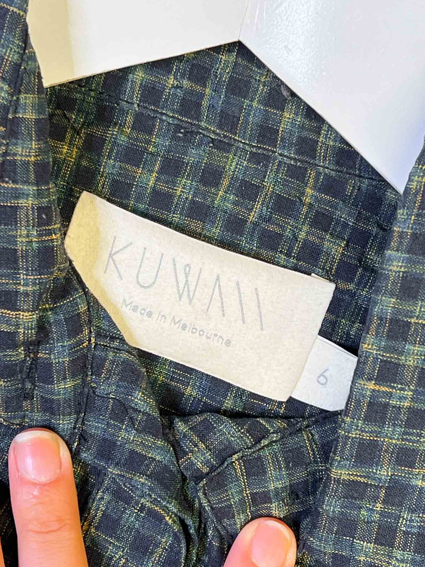 Size 6 | Kuwaii Plaid Dropwaist Dress