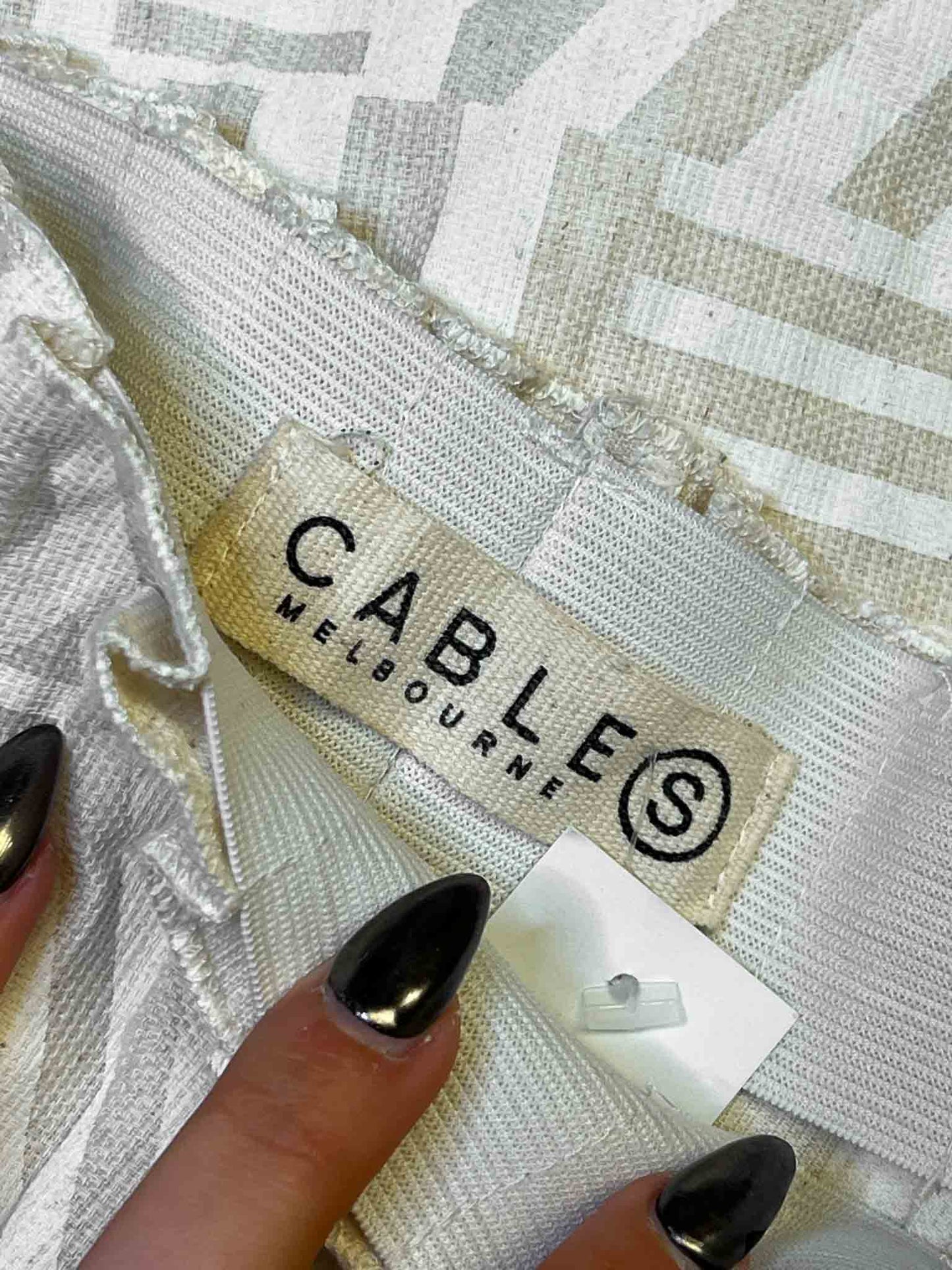 Size S | Cable Pleated Mini Skirt