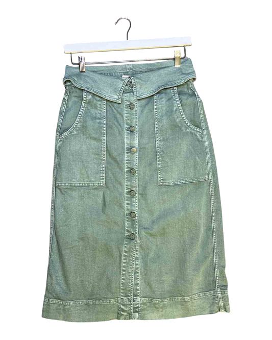 Size 6 | Ulla Johnson Andi Denim Midi Skirt