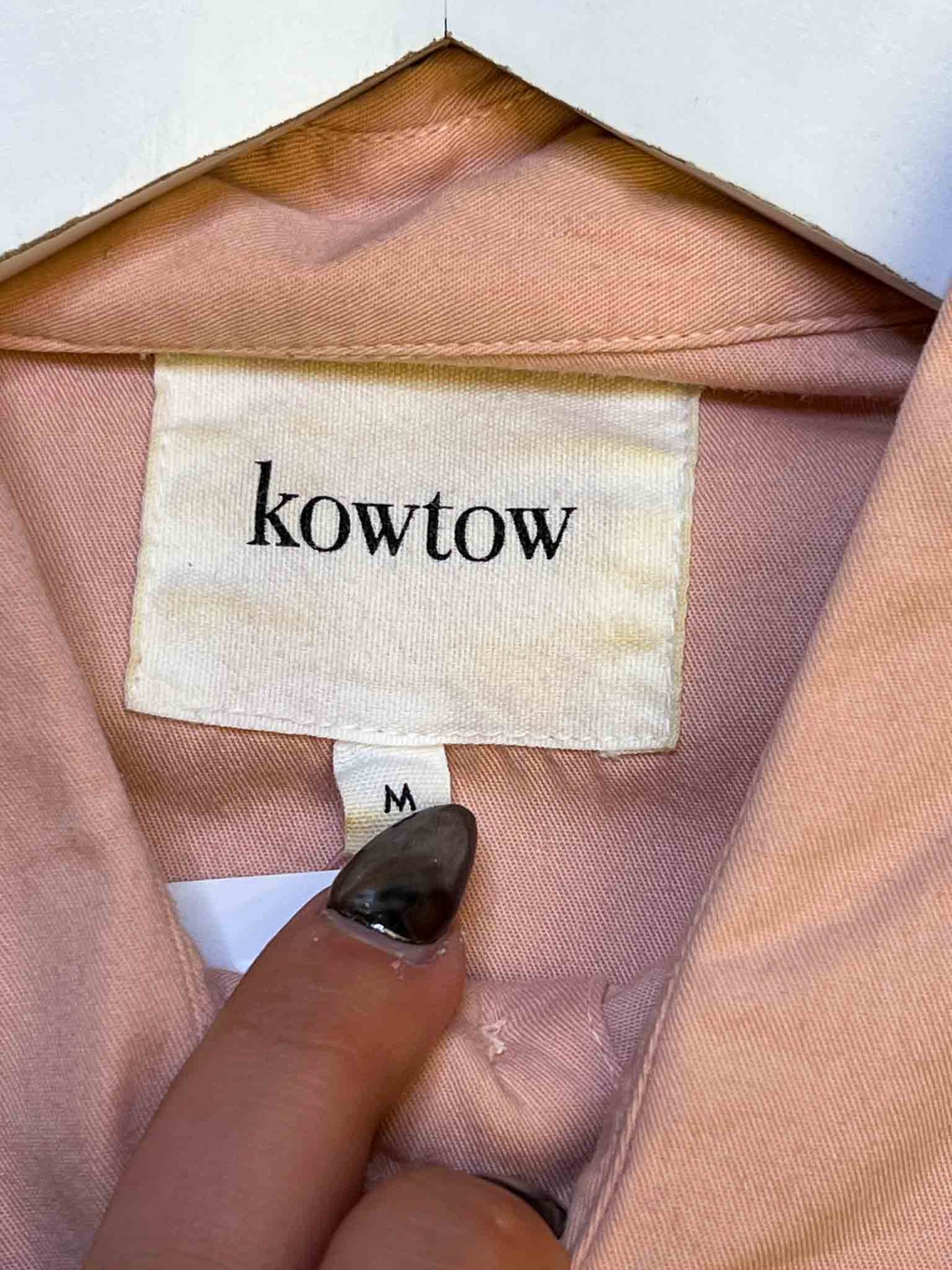 Size M | Kowtow Pink Cotton Shirt
