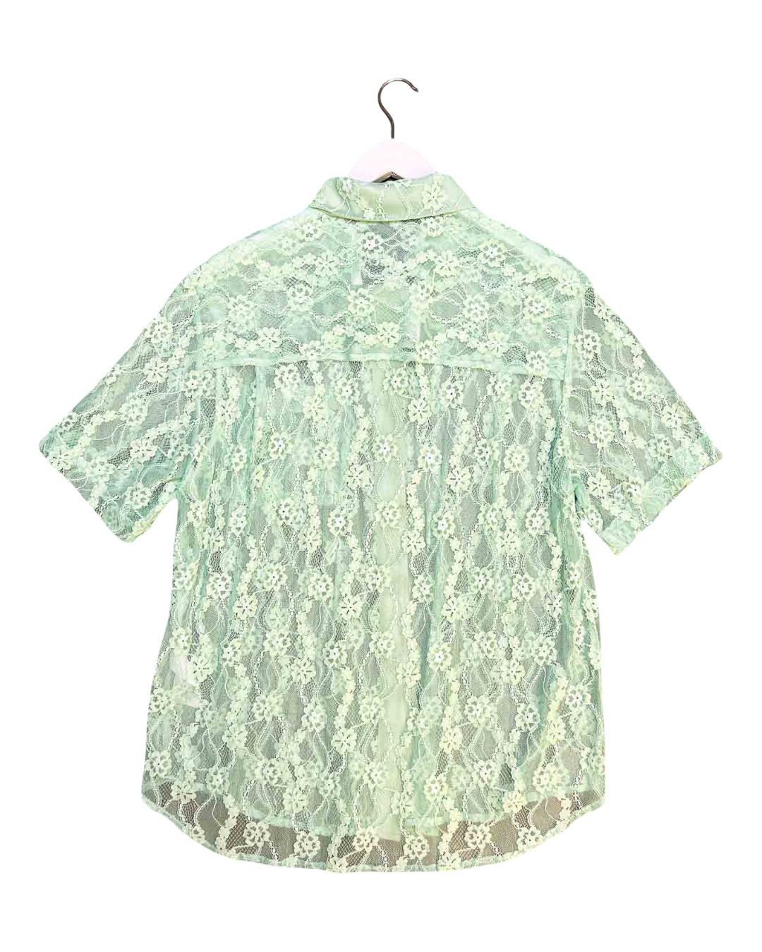 Size M | Blanca Green Lace Shirt