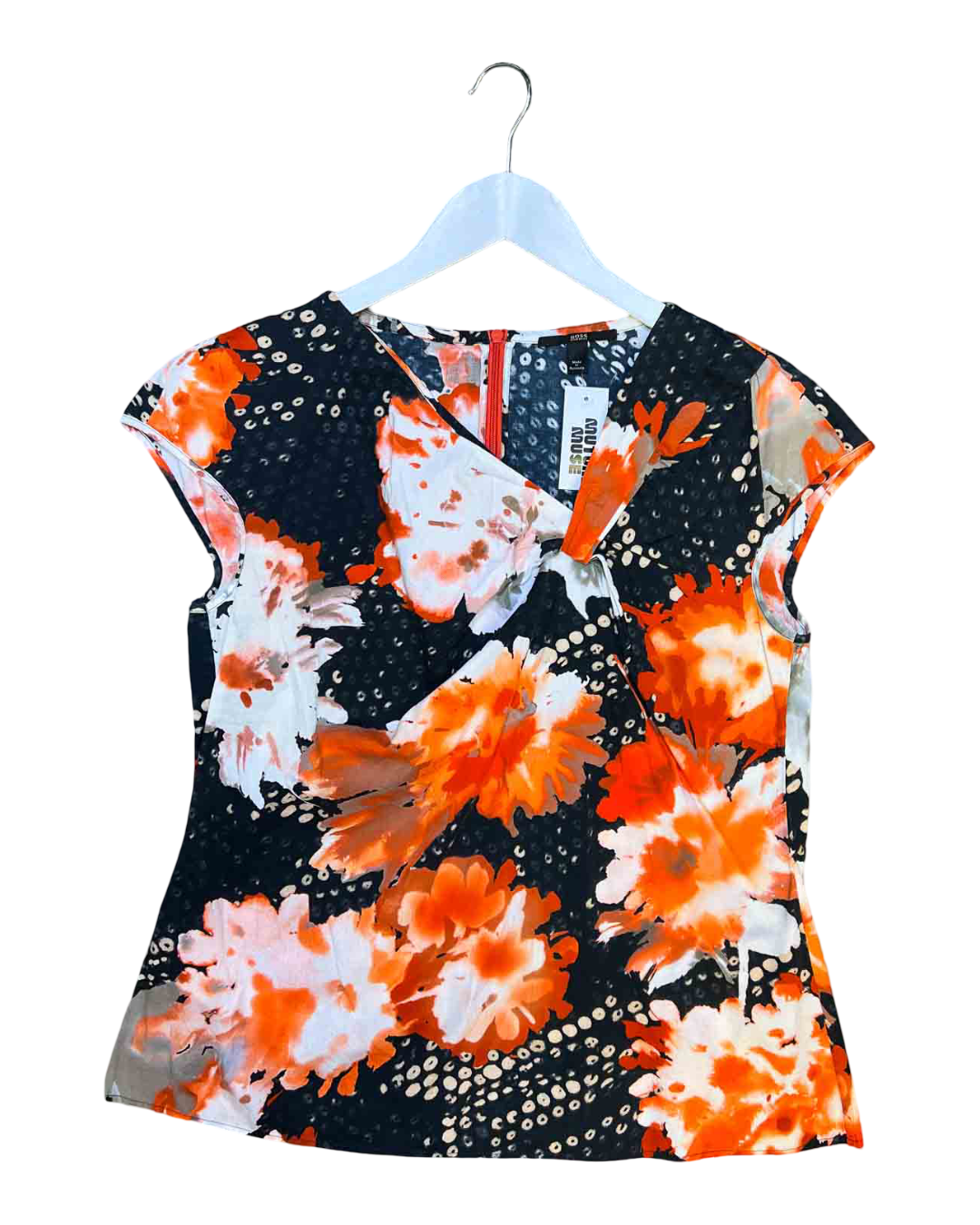 Size M | Hugo Boss Floral Twist Top