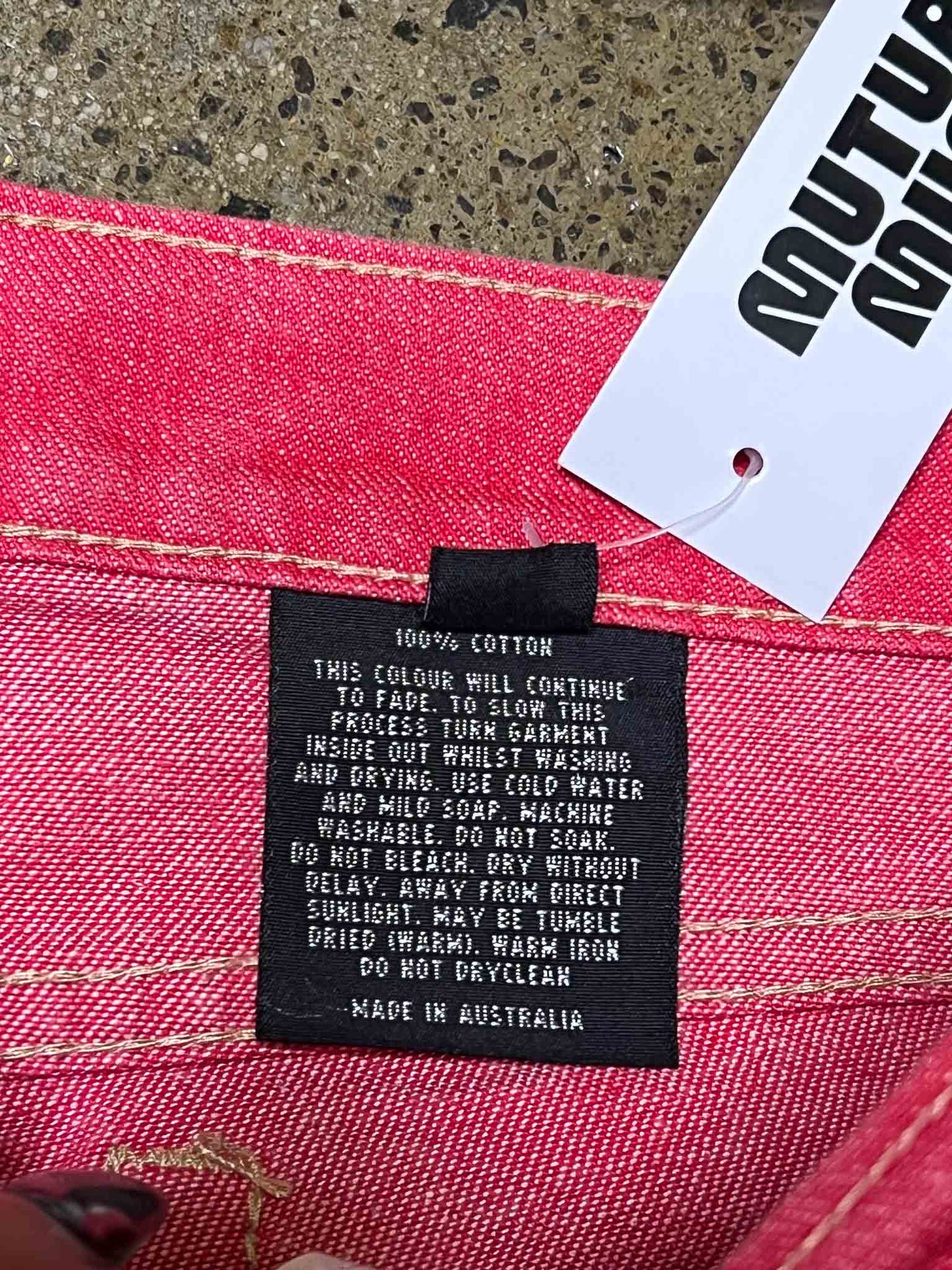 Size 33 | Bettina Liano Cropped Red Jeans