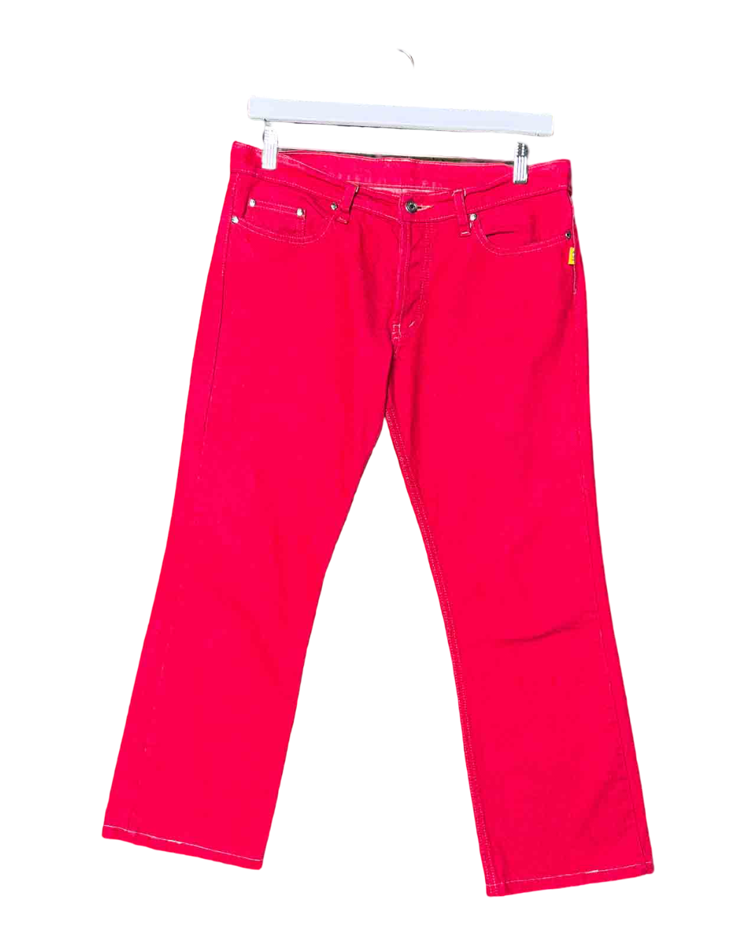 Size 33 | Bettina Liano Cropped Red Jeans