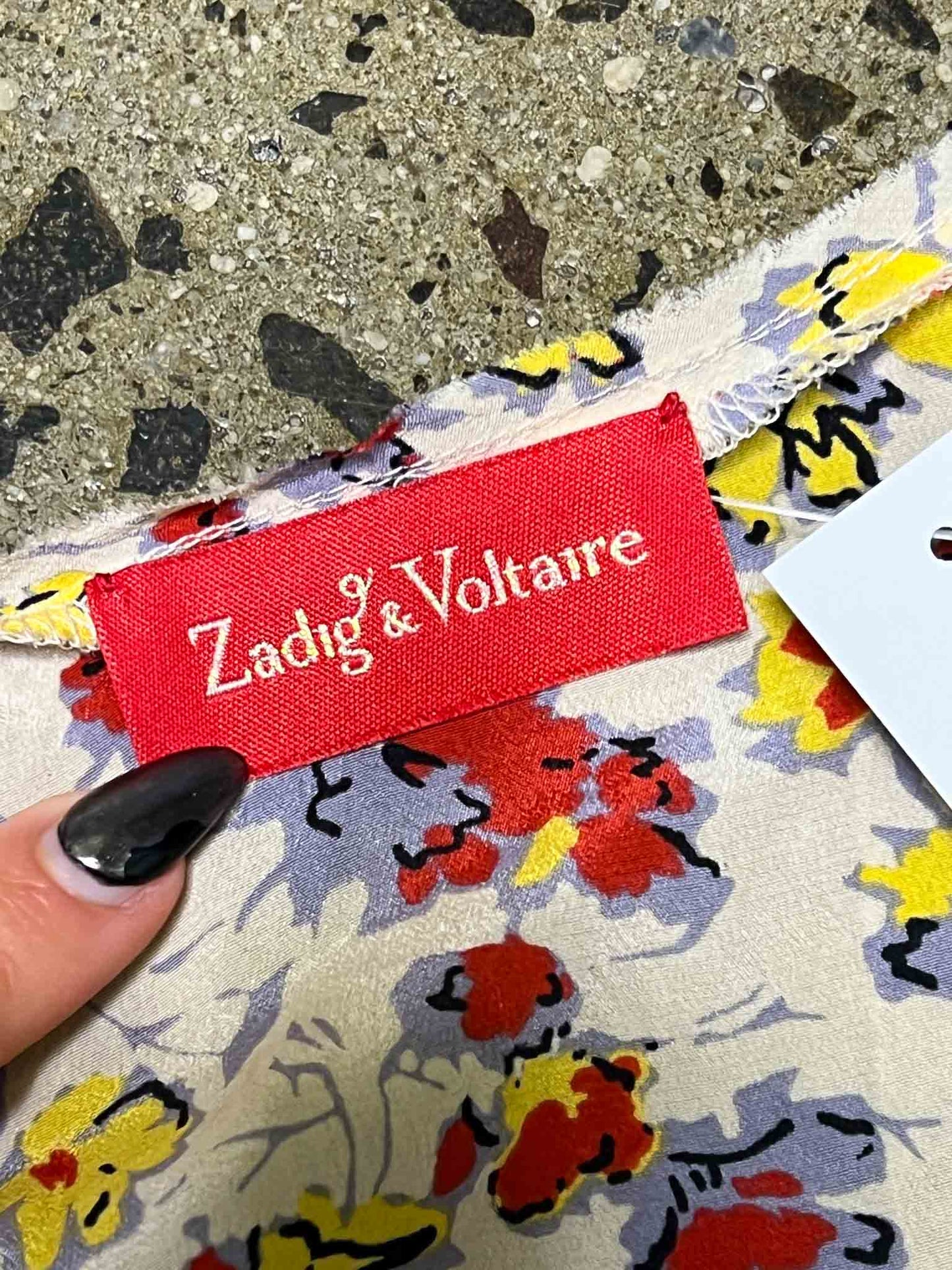 Size M | Zadig & Voltaire Floral Silk Mini Dress