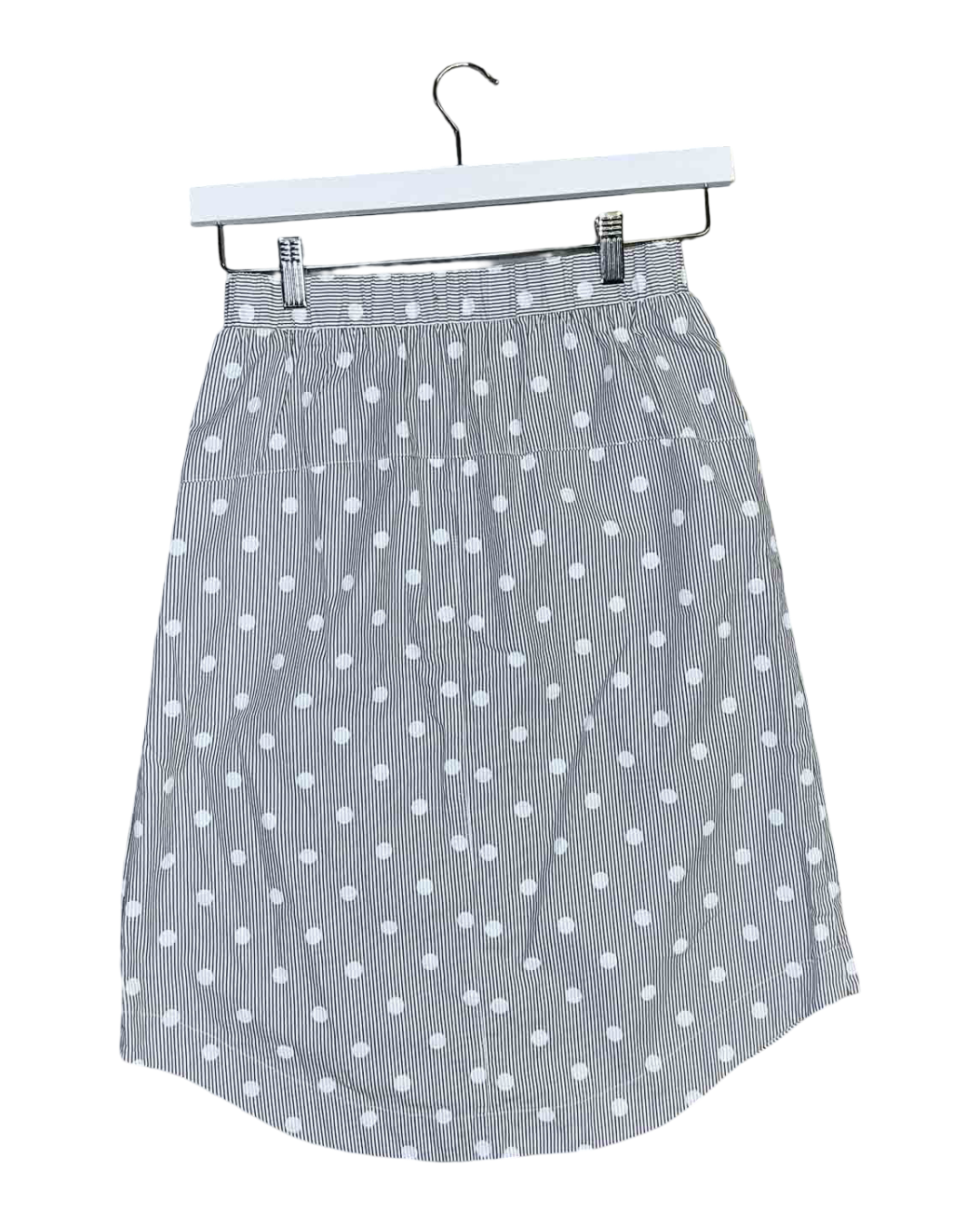 Size XS | Kloke Cotton Pinstripe Midi Skirt