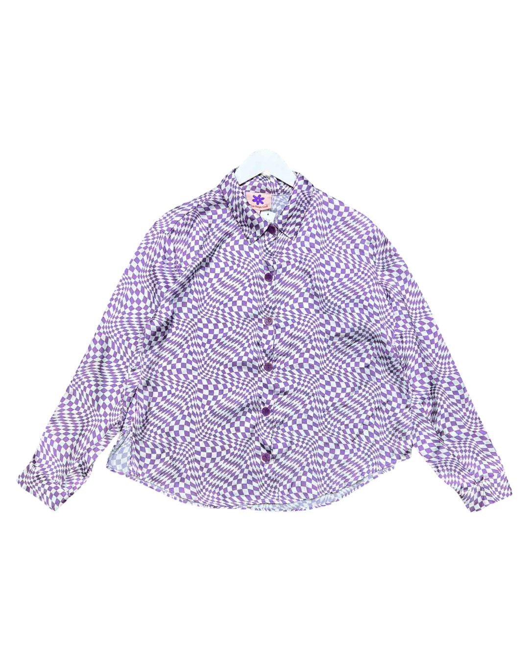 Size M | Lisa Says Gah Checkerboard Shirt