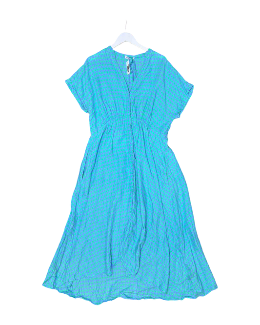 Size XL | Alessandra Linen Gingham Maxi Dress