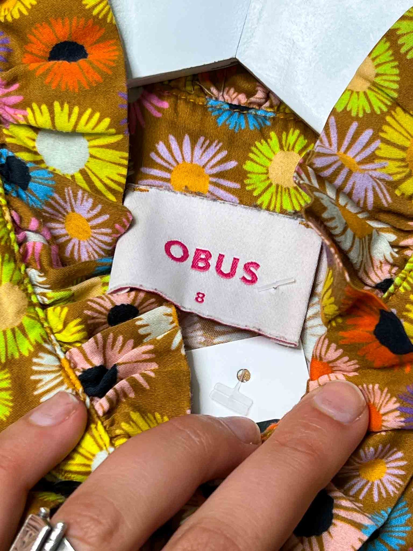 Size 8 | Obus Cotton Floral Mini Dress