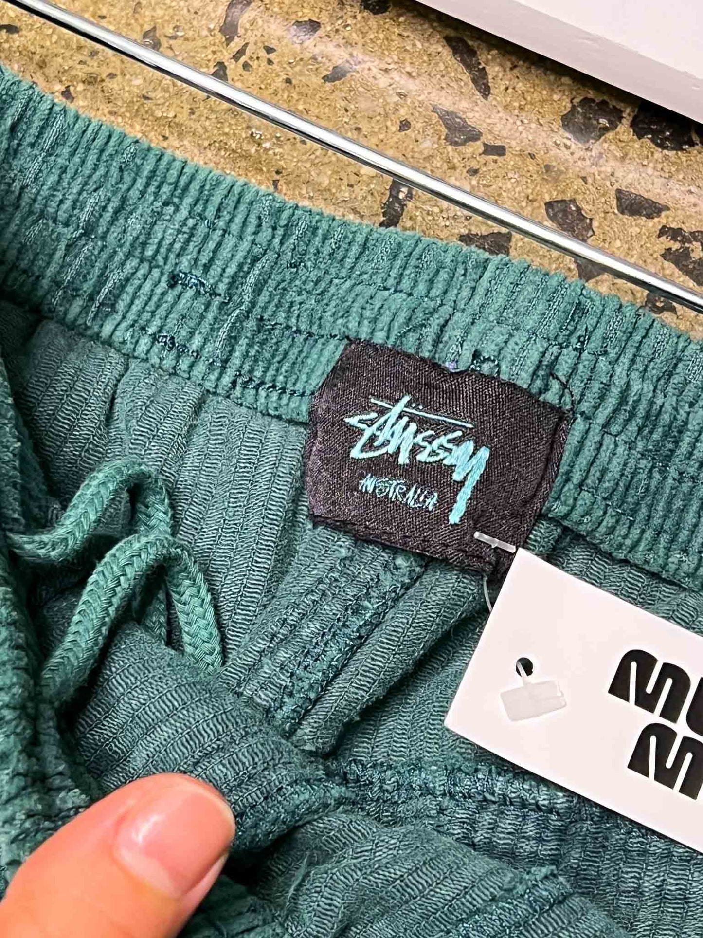 Size S | Stussy Green Corduroy Shorts