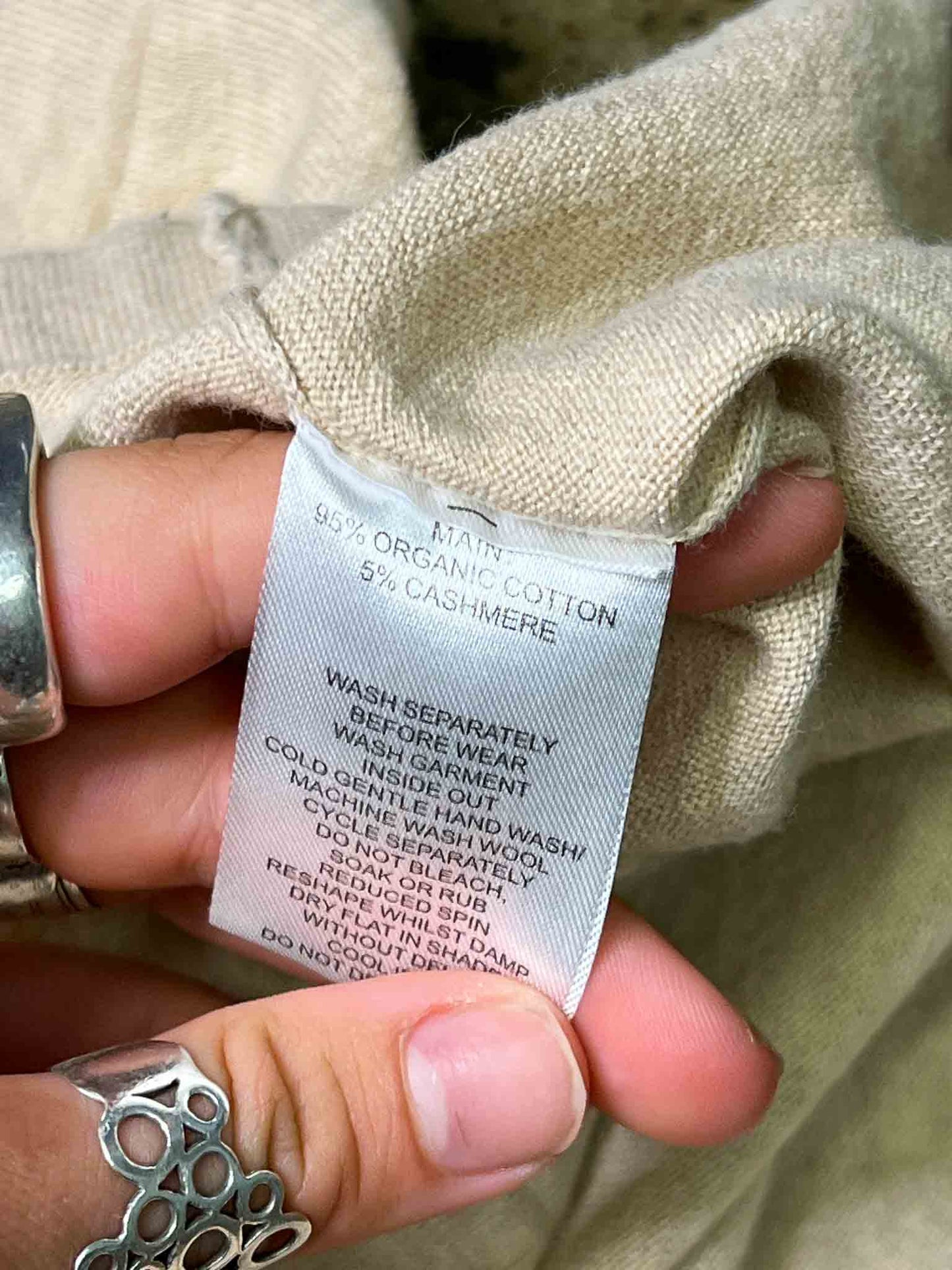 Size XL | Aere Cashmere Blend Polo T-Shirt