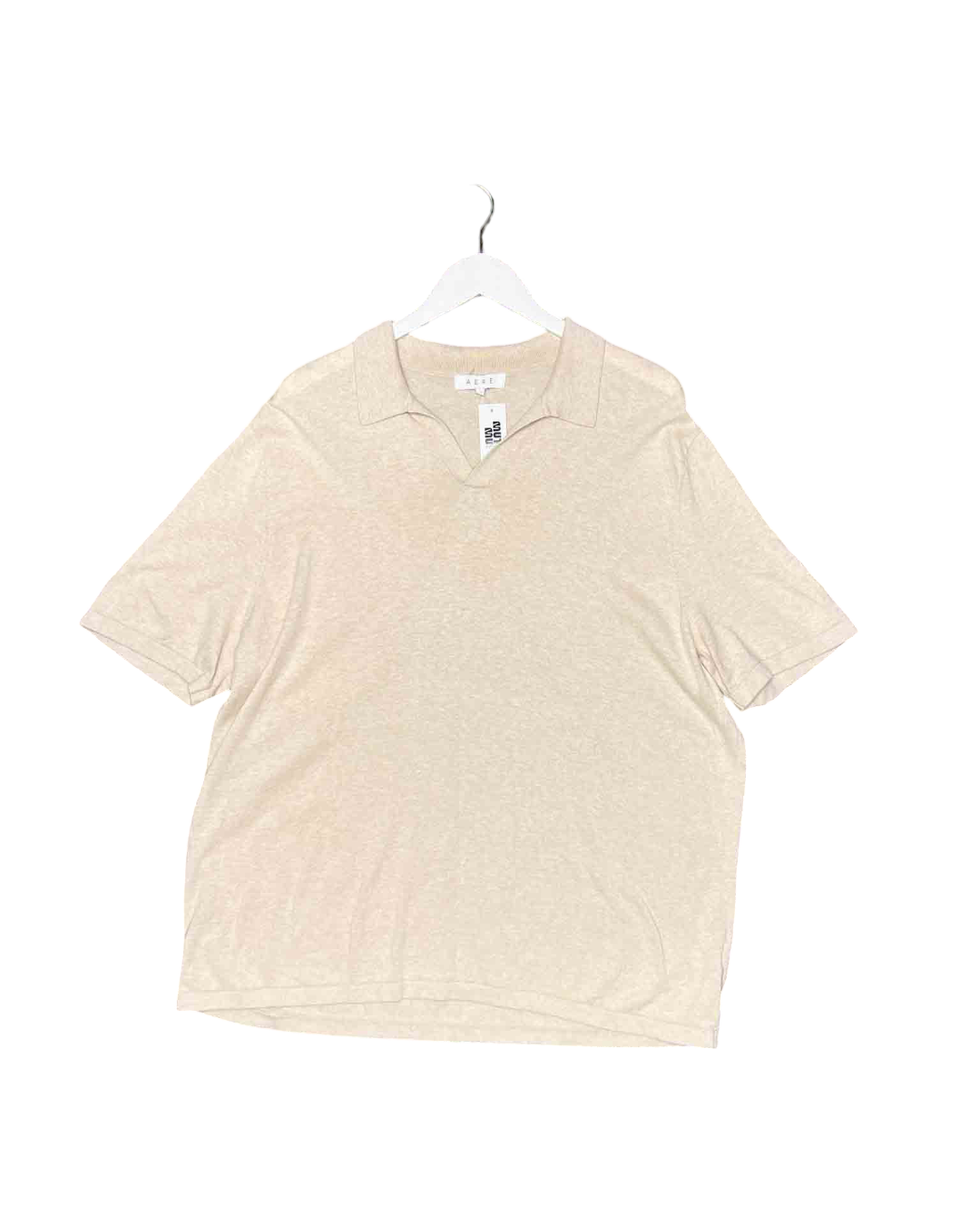Size XL | Aere Cashmere Blend Polo T-Shirt