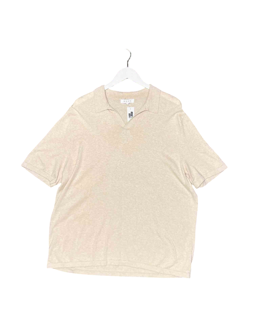 Size XL | Aere Cashmere Blend Polo T-Shirt
