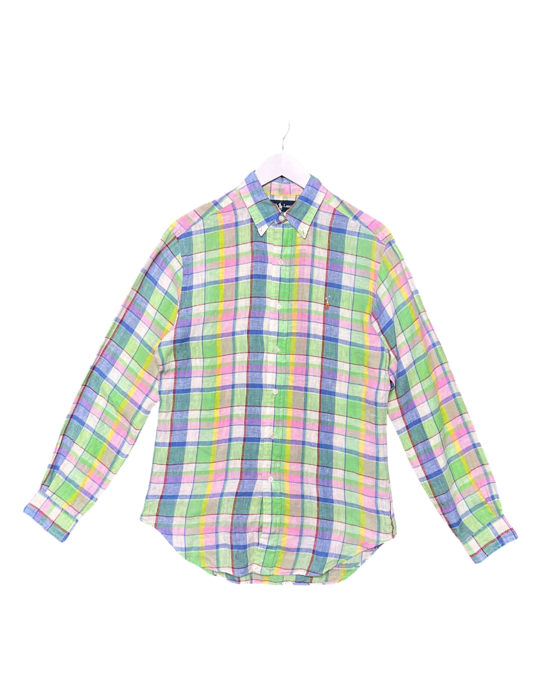 Size S | Ralph Lauren Plaid Linen Shirt