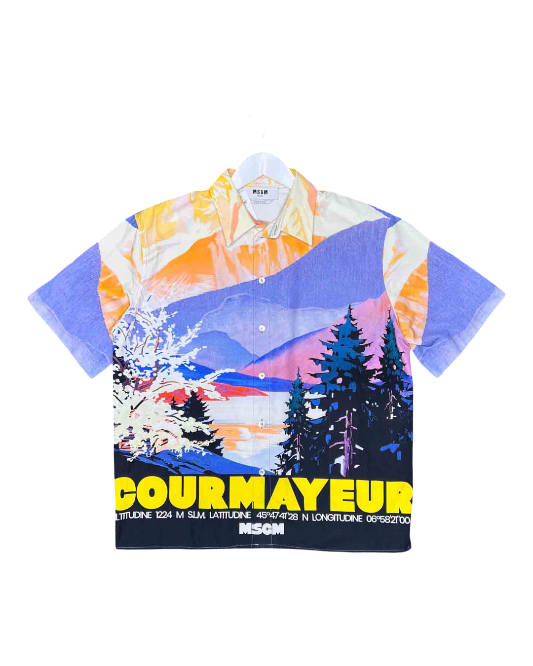 Size 39 (8) | MSGM Cotton Printed Courmayeur Shirt