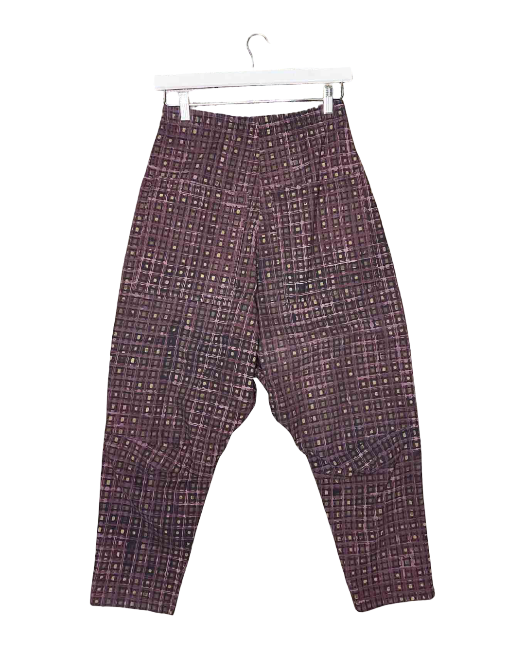 Size S | Studio Rundholz Mauve Grid Slouch Pants