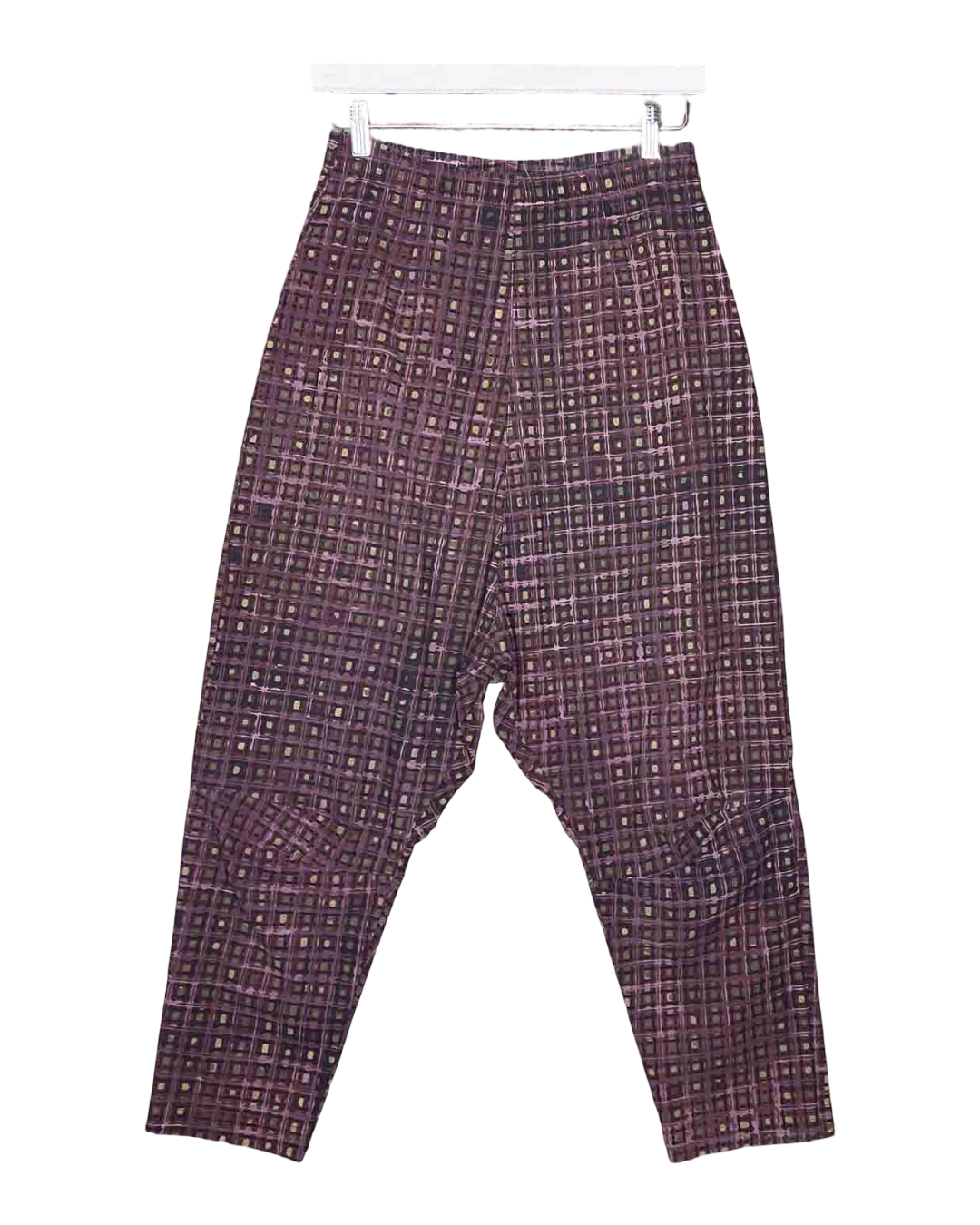 Size S | Studio Rundholz Mauve Grid Slouch Pants