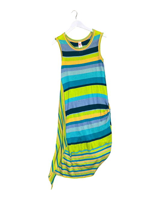 Size 12 (L) | Fool Cotton Knit Asym Maxi Dress