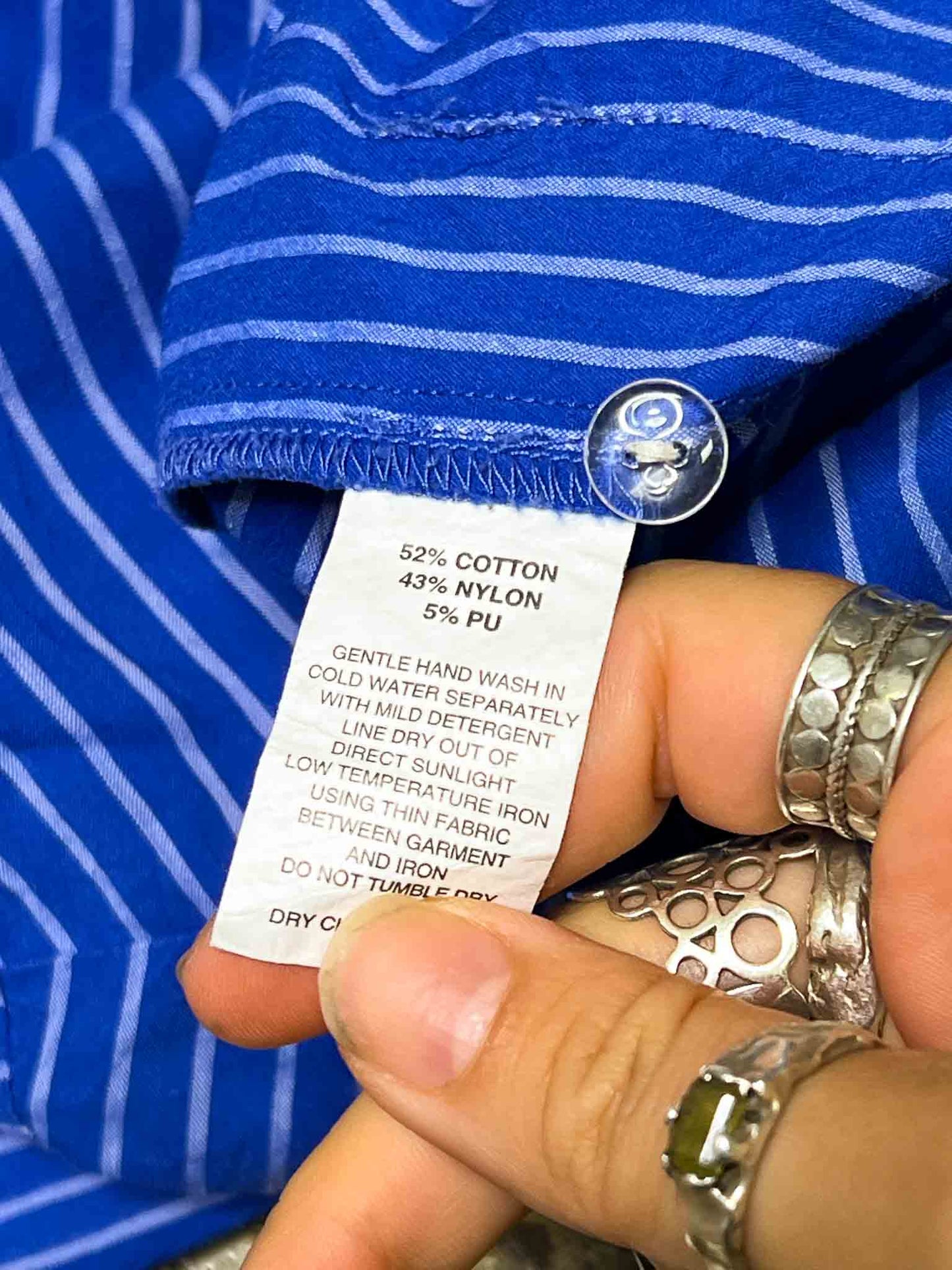 Size 6 | Pageant Cropped Cobalt Stripe Jumpsuit