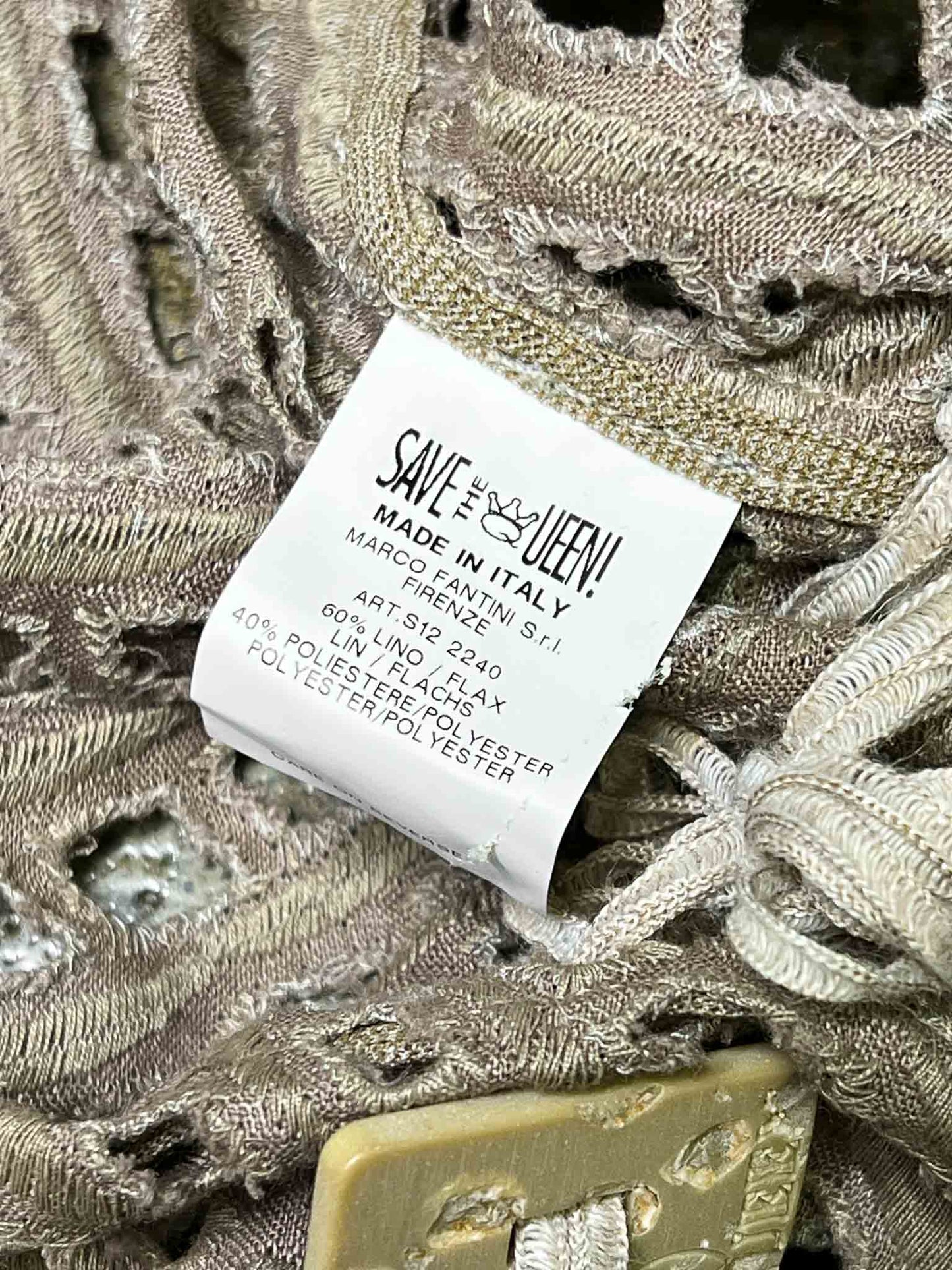 Size M | Save the Queen Crochet Top