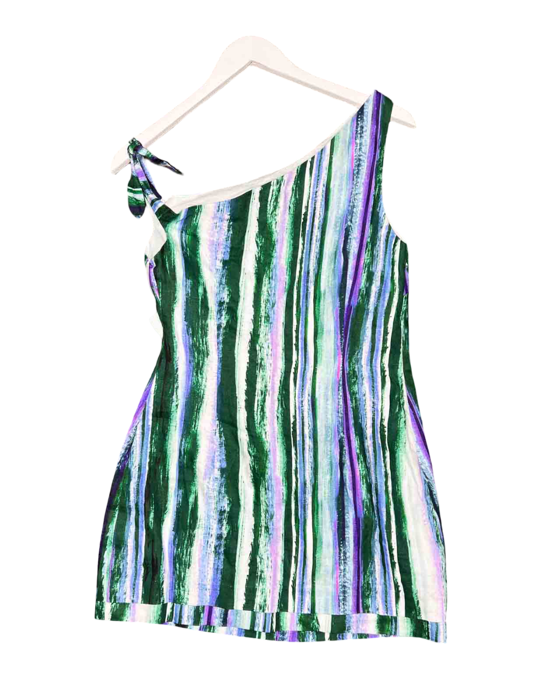 Size S | Venroy Linen Side Tie Mini Dress