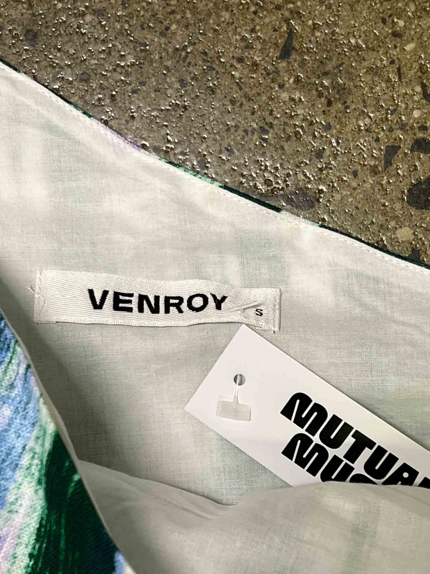 Size S | Venroy Linen Side Tie Mini Dress