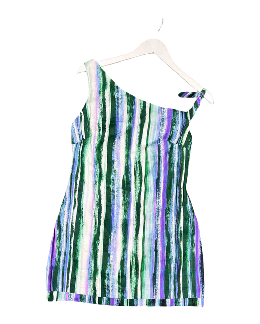 Size S | Venroy Linen Side Tie Mini Dress