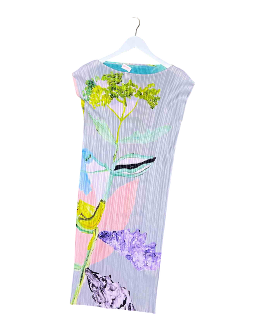 Size S | Gorman Lilac Pleated Floral Mini Dress